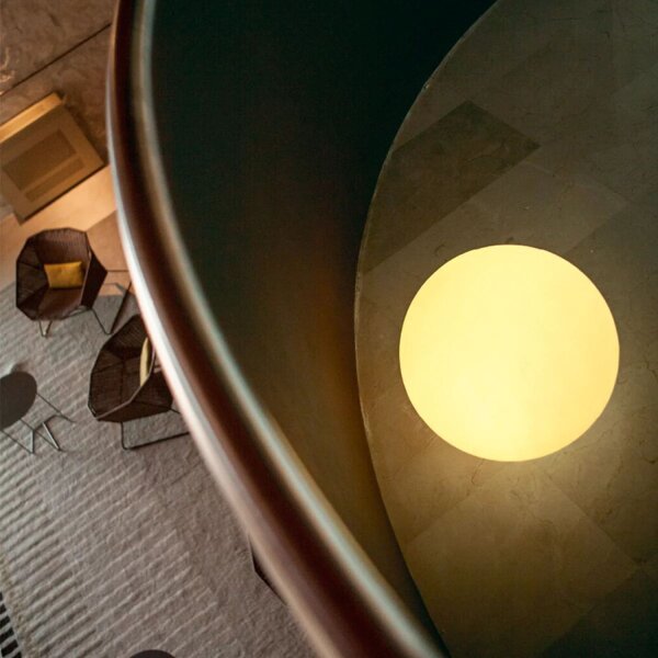 Lampe dextérieur ronde Ø 50 cm incl. LED E27 2700 K câble connecteur