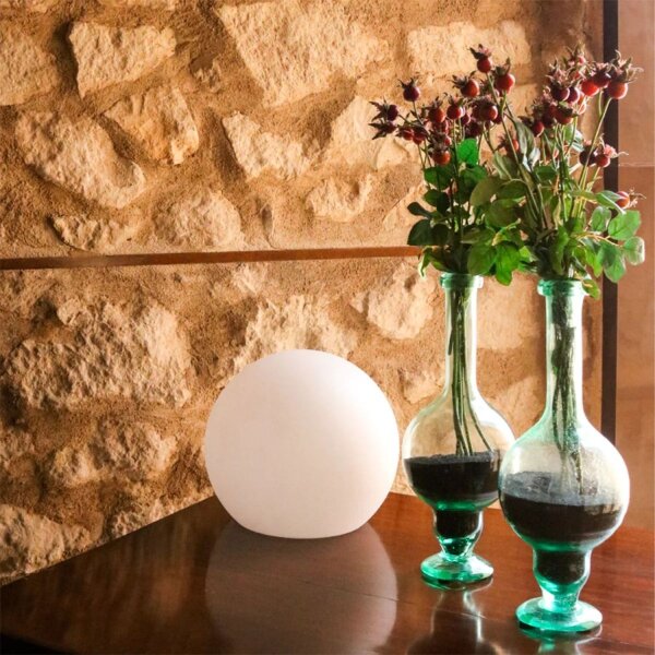 Lampe boule câble fiche Ø 20 cm E27 LED 2700 K extérieur