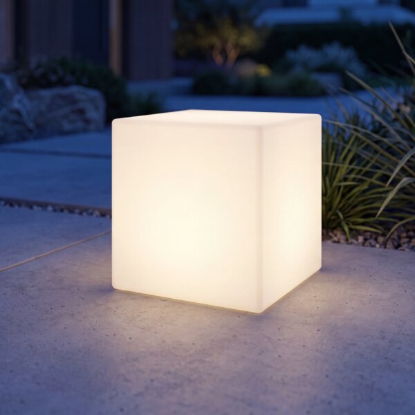 Lampe dextérieur LED Solar Dimmer RGBW Télécommande IP65 L : 20 cm