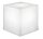 Cube lumineux Câble Connecteur Blanc IP65 E27 LED 6500 K L : 32 cm