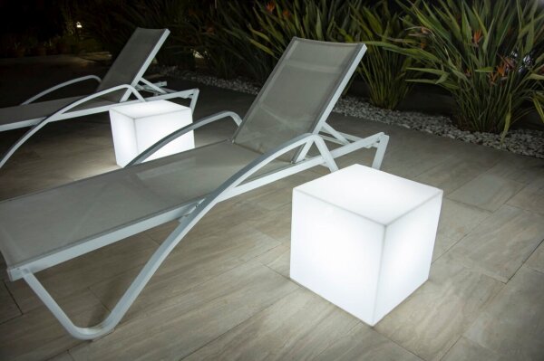 Cube lumineux avec câble Fiche L : 43 cm IP65 E27 LED 2700 K