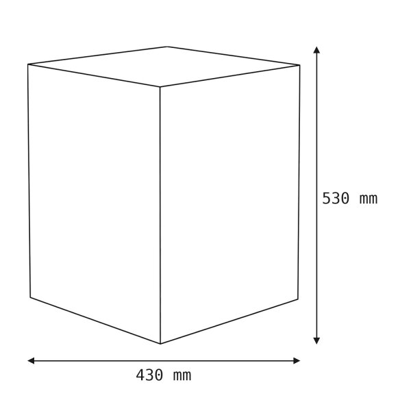 Lampe LED dextérieur avec fiche Câble L:43cm H:53cm 6500 K IP65