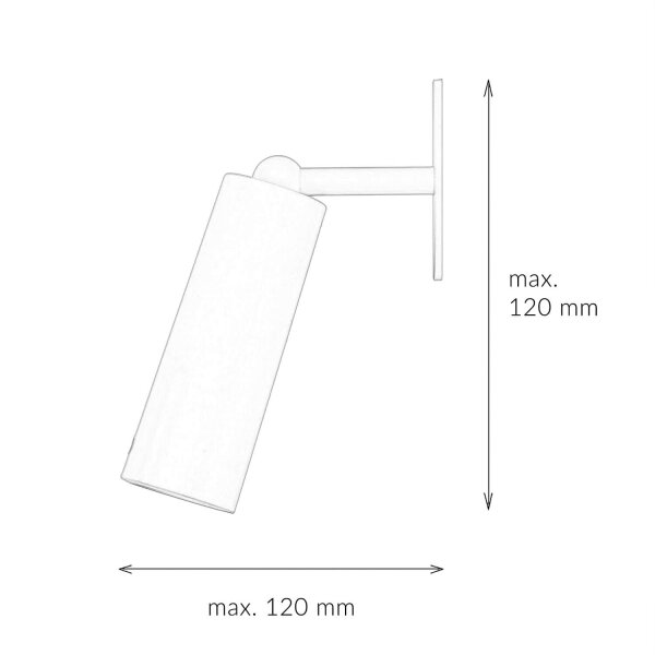 Applique LED Batterie Variateur Abat-jour portable 3000 K RHEYDT
