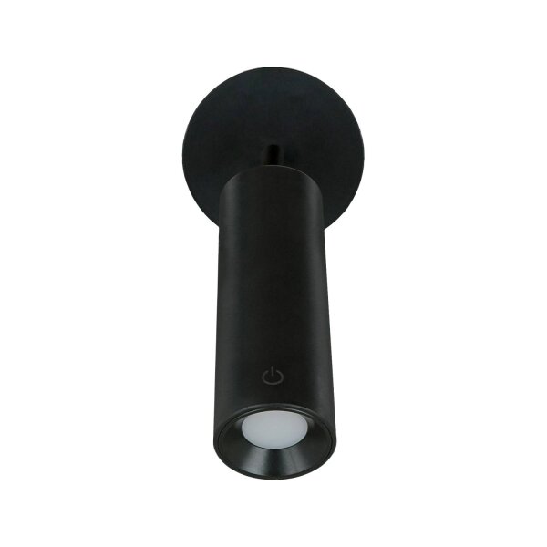 Applique LED Batterie Variateur Abat-jour portable 3000 K Noir