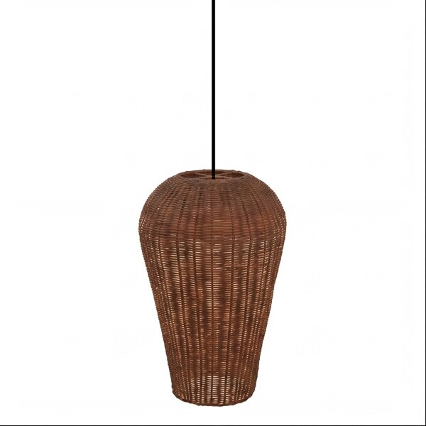 Boho Lampe à suspendre Corbeille Abat-jour Naturel Ø 31 cm E27 confortable