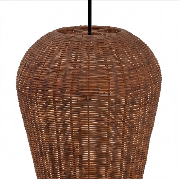 Boho Lampe à suspendre Corbeille Abat-jour Naturel Ø 31 cm E27 confortable