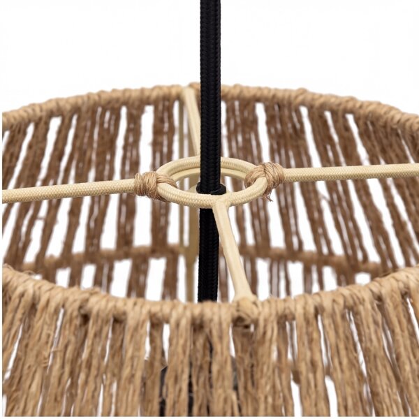 Lampe à suspendre Boho Ø 40 cm Corbeille Abat-jour Naturel Moderne E27