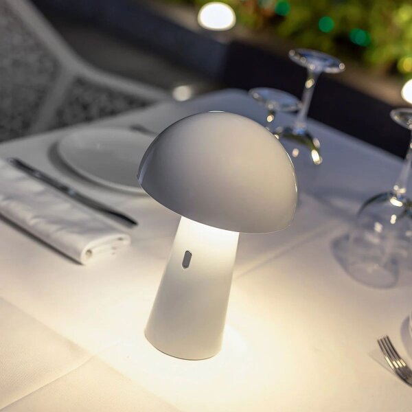 Akku Tischlampe Touch Dimmer LED Blanc IP44 Portable Extérieur