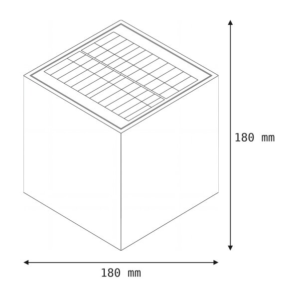 Lampe murale solaire à détecteur de mouvement LED blanche IP65 4000K extérieur