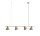 Lampe &agrave; suspendre Beige M&eacute;tal 4 flammes L:120 cm flexible