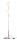 Blendarme Lampadaire nickel verre G9 151 cm petit 3-flmg