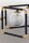 Plafonnier XXL métal verre noir or 83 cm 4-flmg