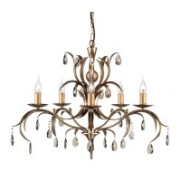 Lustre CANDELA 10 Bronze Lampe de table à manger