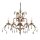 Lustre CANDELA 10 Bronze Lampe de table &agrave; manger