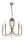 Lustre rustique m&eacute;tal en laiton L:52 cm 5-flmg