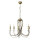 Lustre rustique métal en laiton E14 6-flamme