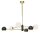 Plafonnier moderne en or noir L:94 cm faible &eacute;blouissement