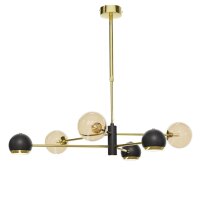 Plafonnier moderne en or noir ambre G9 GU10