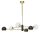 Plafonnier Moderne en Or Noir G9 GU10 94 cm de long