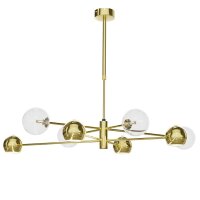 Plafonnier styl&eacute; en or 100 cm G9 GU10...