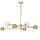 Plafonnier styl&eacute; en or 100 cm G9 GU10 &eacute;l&eacute;gant