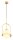 Suspension ronde m&eacute;tal verre 23 cm E27 en laiton