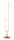 Lampadaire en laiton v&eacute;ritable verre 136 cm en or blanc G9