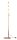 Lampadaire en laiton blanc dor&eacute; verre 151 cm Moderne