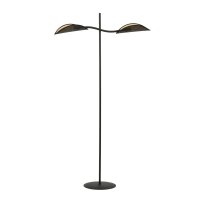 Lampadaire tissu métal 150 cm petit bras pivotant...