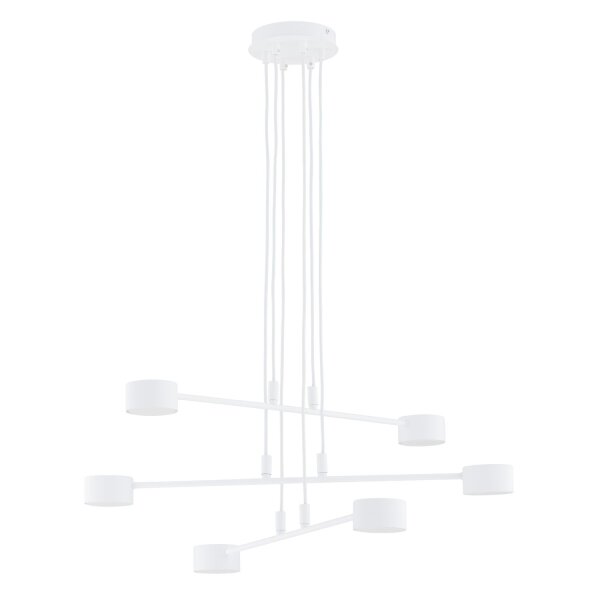 Suspension métal blanc L : 70 cm H : max. 100 cm réglable