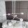 Suspension métal blanc L : 70 cm H : max. 100 cm réglable
