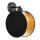 Salon Tissu métal rond Ø 20 cm en noir or E27