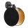Salon Tissu métal rond Ø 20 cm en noir or E27