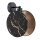 Applique murale aspect marbre Ø 20 cm rond noir or E27