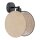 Applique Tissu Métal Ø 20 cm rond Noir Beige E27 THAIS