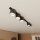 Plafonnier noir 116 cm de long Métal 5-flamme GU10 AR111