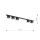 Plafonnier noir 116 cm de long Métal 5-flamme GU10 AR111