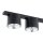 Plafonnier noir 90 cm de long 4-flamme GU10 AR111 Métal