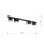 Plafonnier noir 90 cm de long 4-flamme GU10 AR111 Métal