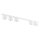 Plafonnier métallique 116 cm de long Blanc 5 flammes GU10 AR111