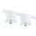 Plafonnier métallique 116 cm de long Blanc 5 flammes GU10 AR111