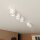 Plafonnier métallique 116 cm de long Blanc 5 flammes GU10 AR111