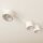 Plafonnier blanc 70 cm de long Métal 3-flamme GU10 AR111