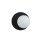 Moderne Abat-jour sphérique verre métal Ø 20 cm rond noir blanc E14