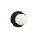 Moderne Abat-jour sphérique verre métal Ø 20 cm rond noir blanc E14