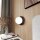 Moderne Abat-jour sphérique verre métal Ø 20 cm rond noir blanc E14