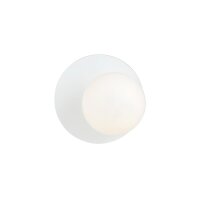 Applique verre métal blanc Ø 20 cm rond...