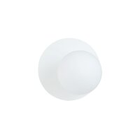 Applique verre métal blanc Ø 20 cm rond...