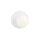 Applique verre métal blanc Ø 20 cm rond sphère abat-jour E14
