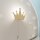 Applique murale chambre denfant avec fiche interrupteur couronne E14 bois
